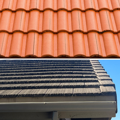 Concrete roof tiles